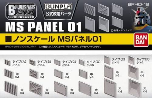 GUNDAM - Builders Parts HD MS Panel 01 - Zestaw modelarski
