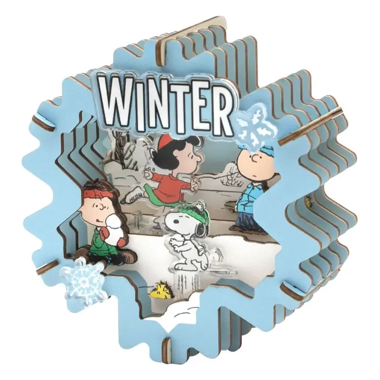 PEANUTS - Zimowa kraina czarów - drewniany zestaw modelarski Teatr