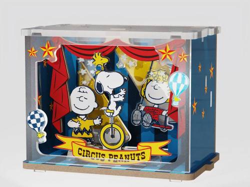 PEANUTS - Mini Scena Talent Show - Zestaw modeli drewnianych