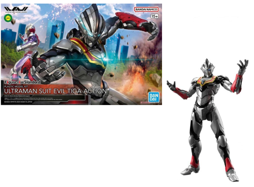 ULTRAMAN - Zestaw modelarski z figurką Ultraman Evil Tiga "Action" Standard