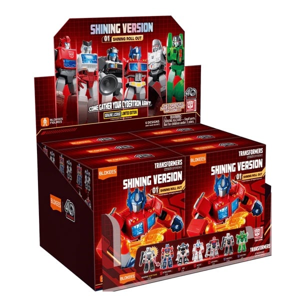 TRANSFORMERS - Shining Version 01 - Zestaw modelarski Blokees Display 6 szt.