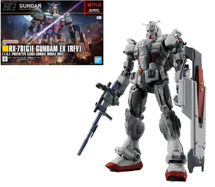 GUNDAM - HG 1/144 Gundam EX (RFV) - Zestaw modelarski