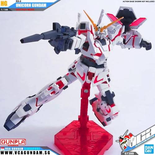 GUNDAM - 1/144 HGUC RX-0 Unicorn Gundam - Zestaw modelarski 13 cm
