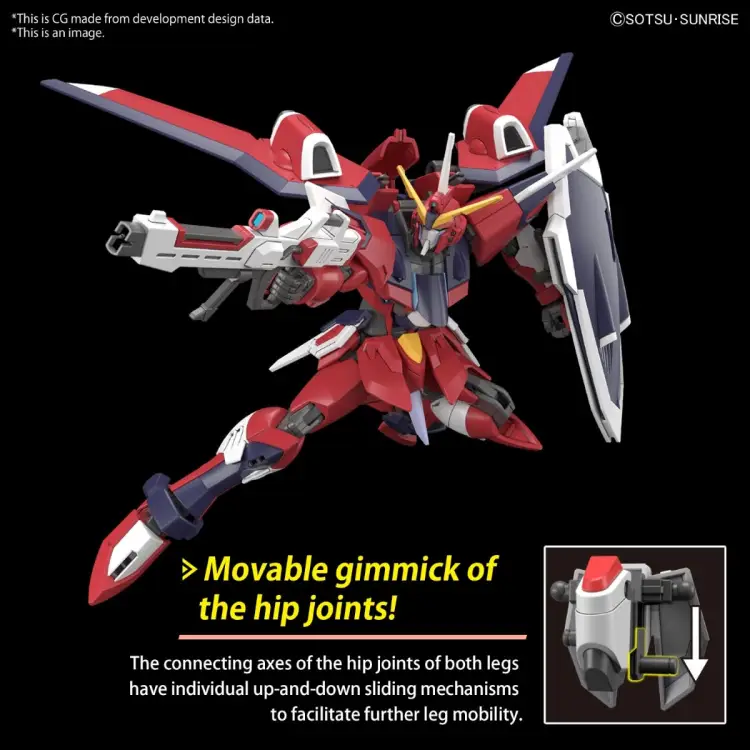 GUNDAM - Zestaw modelarski HG 1/144 Immortal Justice Gundam