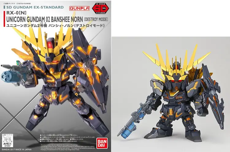 GUNDAM -EX-Standard 015 Unicorn 02 Banshee Norn (Destroy M.) - Zestaw modelarski