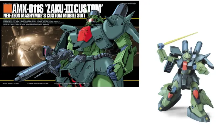 GUNDAM - 1/144 HGUC ZAKU III - Zestaw modelarski