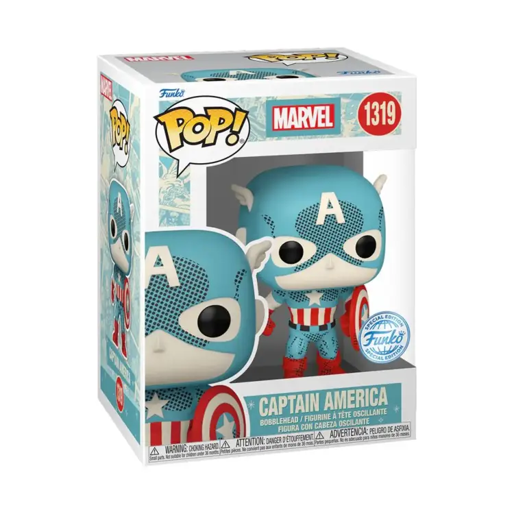 Funko POP! Marvel: Retro Reimagined - Captain America #1319