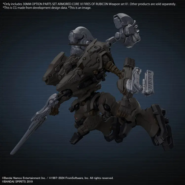 ARMORED CORE VI - Zestaw części opcjonalnych 30MM Zestaw broni 01 - Zestaw modelarski