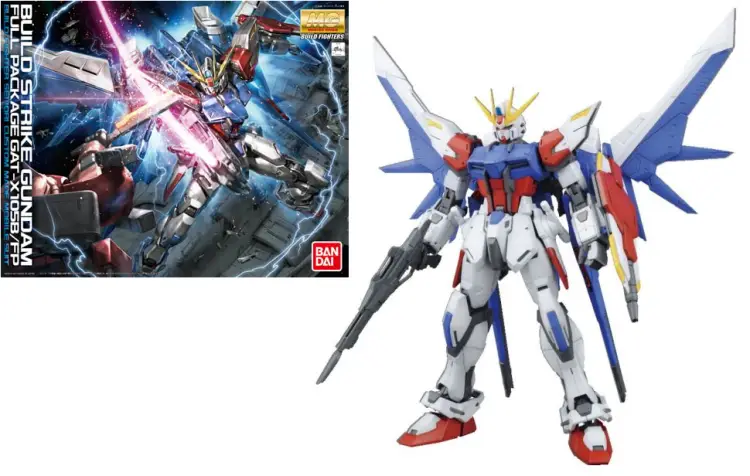 GUNDAM Build Fighters - Zestaw modelarski - MG 1/100 - Strike Gundam Full Pack