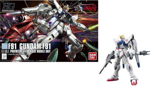 GUNDAM - Zestaw modelarski - HGUC 1/144 - Gundam F91 - 13 cm