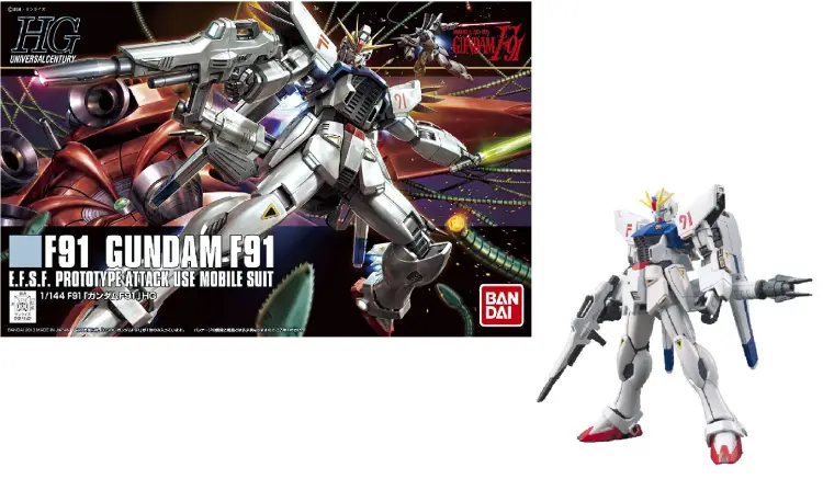 GUNDAM - Zestaw modelarski - HGUC 1/144 - Gundam F91 - 13 cm