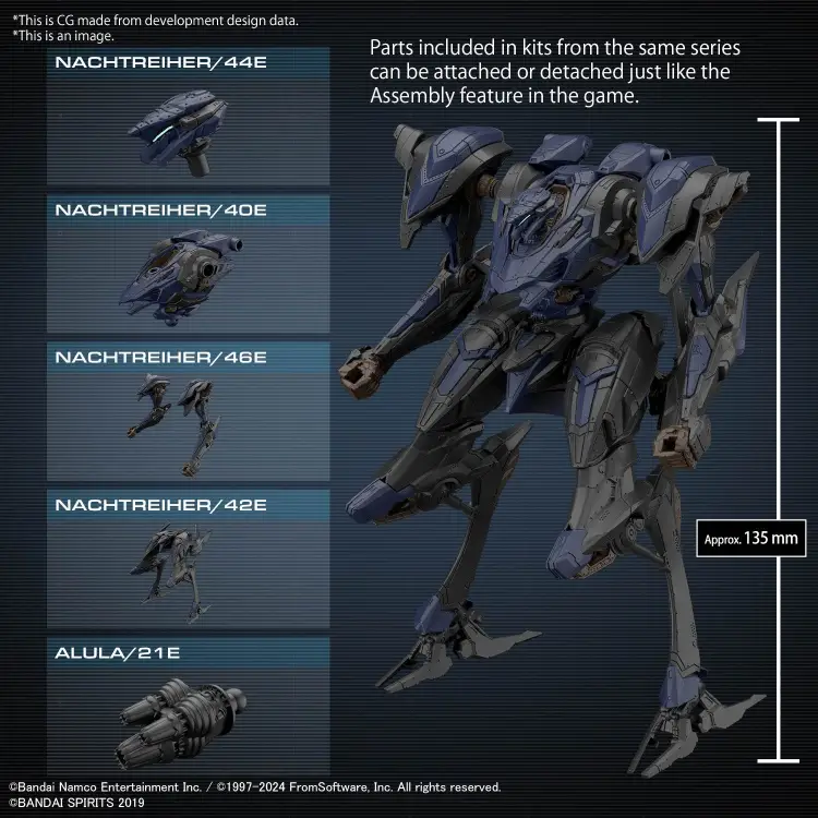 ARMORED CORE VI - Schneider Night Heron/40E Steel Haze - Zestaw modelarski