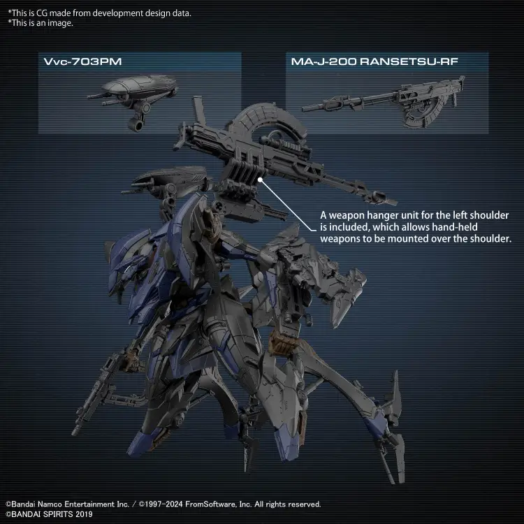ARMORED CORE VI - Schneider Night Heron/40E Steel Haze - Zestaw modelarski