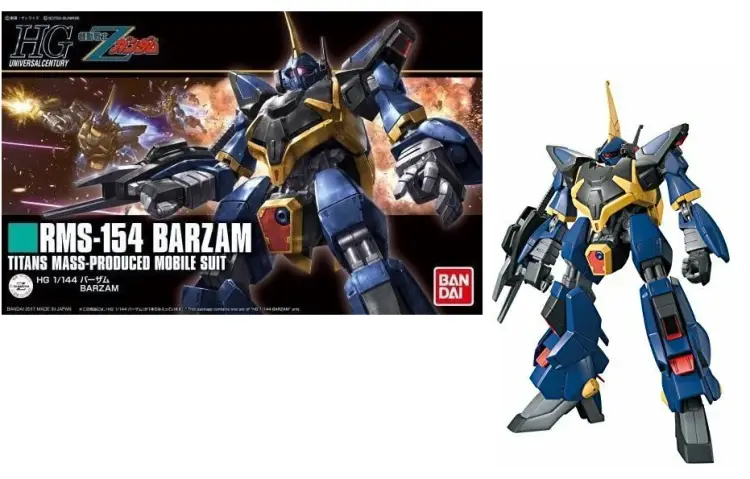 GUNDAM - HG RMS-154 Barzam Gundam 1/144 - Zestaw modelarski