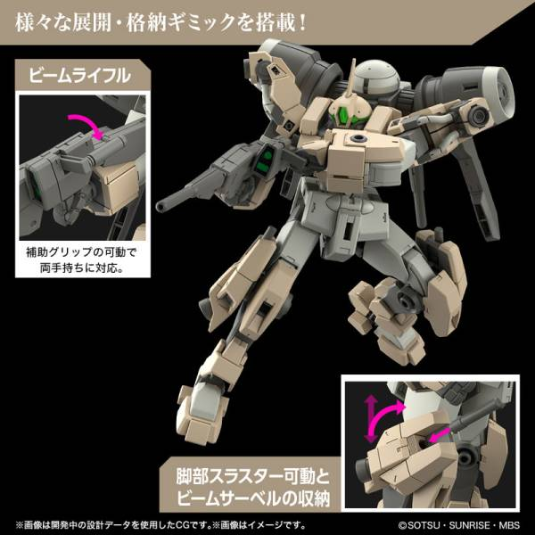 GUNDAM CZAROWNICA Z MERKURY - HG 1/44 Demi Barding - Zestaw modelarski