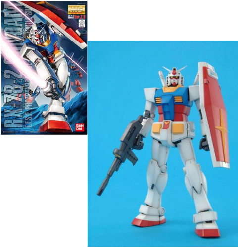 GUNDAM - MG 1/100 Gundam RX-78-2 ver.2.0 - Zestaw modelarski - 18 cm