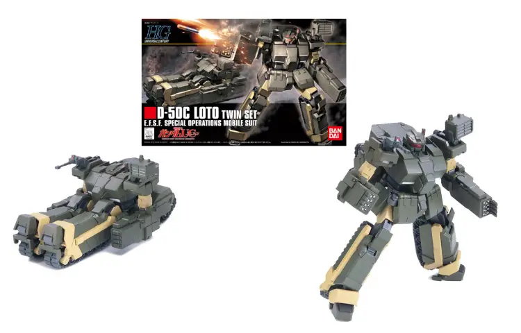 GUNDAM - HGUC 1/144 D-50C Loto Twin Se E.F.S.F. - Zestaw modelarski