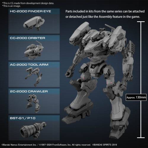 30MM - Armored Core VI RaD CC-2000 Orbiter - Zestaw modelarski