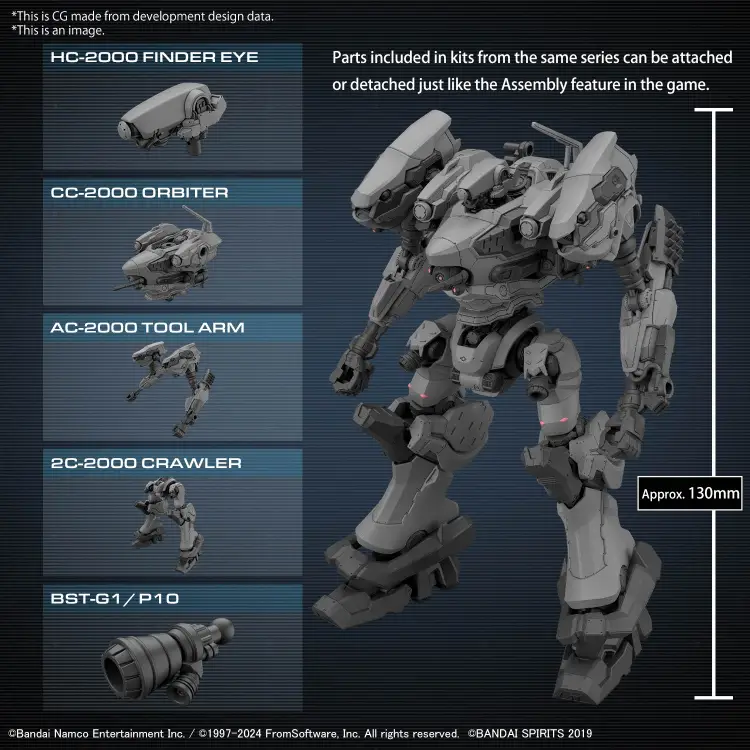 30MM - Armored Core VI RaD CC-2000 Orbiter - Zestaw modelarski