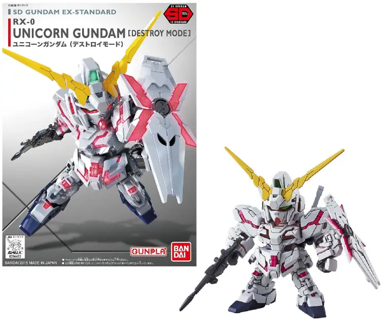 GUNDAM - SD Gundam EX-Standard 005 Unicorn (tryb zniszczenia) - Zestaw modelarski