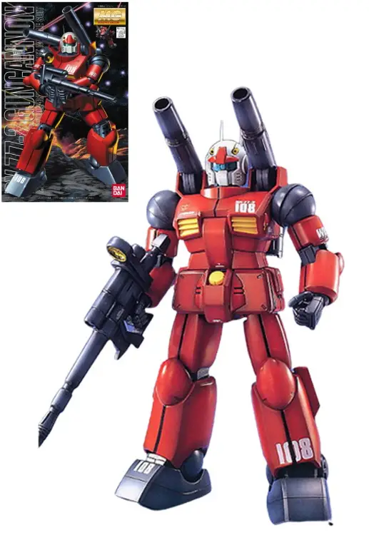 GUNDAM - Działo MG 1/100 RX-77-2 - Zestaw modelarski