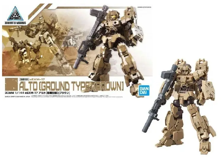 GUNDAM - 30MM 1/144 eEXM-17 Alto Ground Type Brown - Zestaw modelarski
