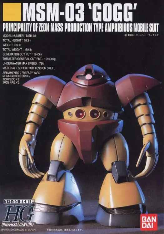 GUNDAM - HG MSM-03 'GOGG' 1/144 - Zestaw modelarski