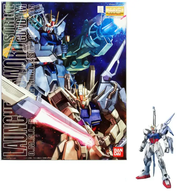 GUNDAM - Wyrzutnia / miecz MG 1/100 Strike Gundam - Zestaw modelarski