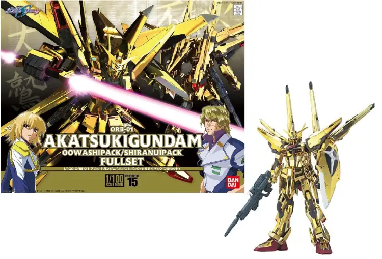 GUNDAM - 1/100 Destiny ORB-01 Akatsuki Oowashi/Shiranui - Zestaw modelarski