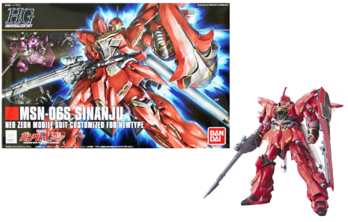 GUNDAM - 1/144 HGUC Sinanju - Zestaw modelarski 13 cm