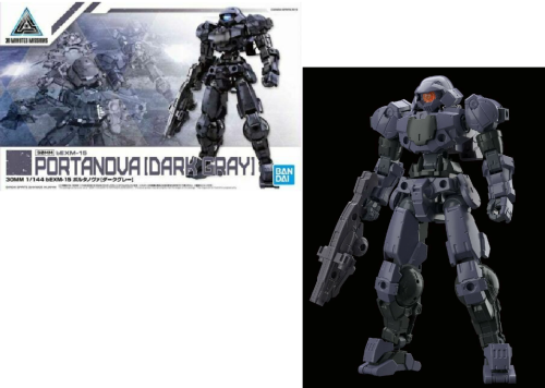GUNDAM - 30MM 1/144 bEXM-15 Portanova ciemnoszary - Zestaw modelarski