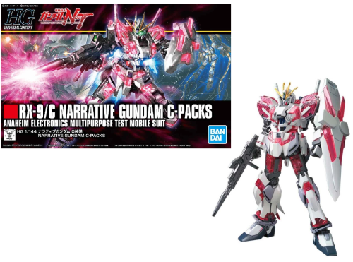 GUNDAM - HG 1/144 Narrative Gundam C-Packs - Zestaw modelarski 13 cm
