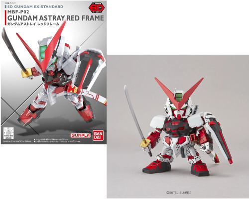 GUNDAM - SD Gundam Ex-Standard Gundam Astray Red Frame - Zestaw modelarski