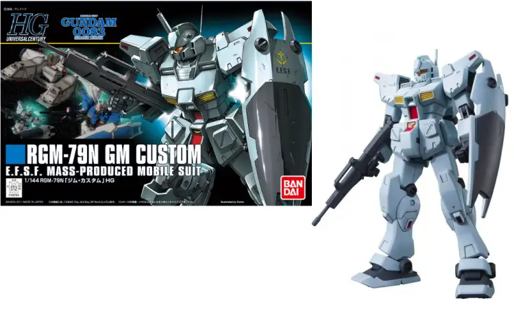 GUNDAM - HGUC 1/144 GM Custom - Zestaw modelarski