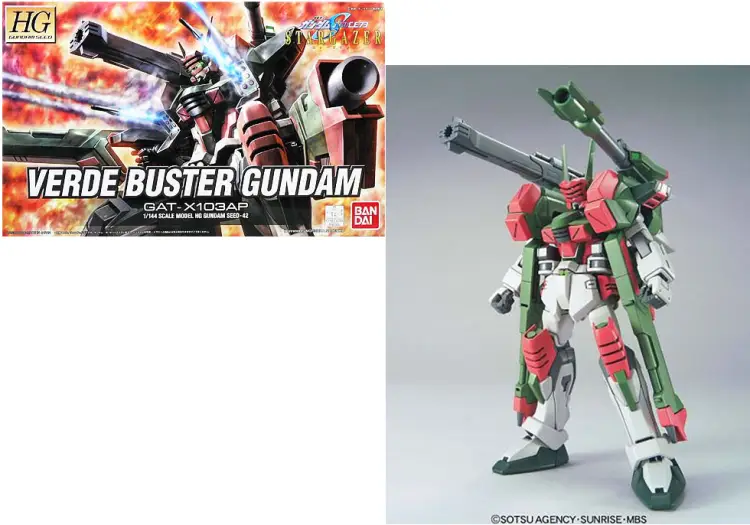 GUNDAM - Zestaw modelarski HG 1/144 Stargazer GAT-X103AP Verde Buster Gundam