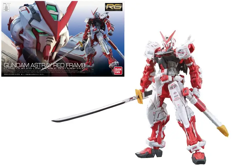 GUNDAM - RG 1/144 MBF-P02 Gundam Astray Red Frame - Zestaw modelarski 13 cm