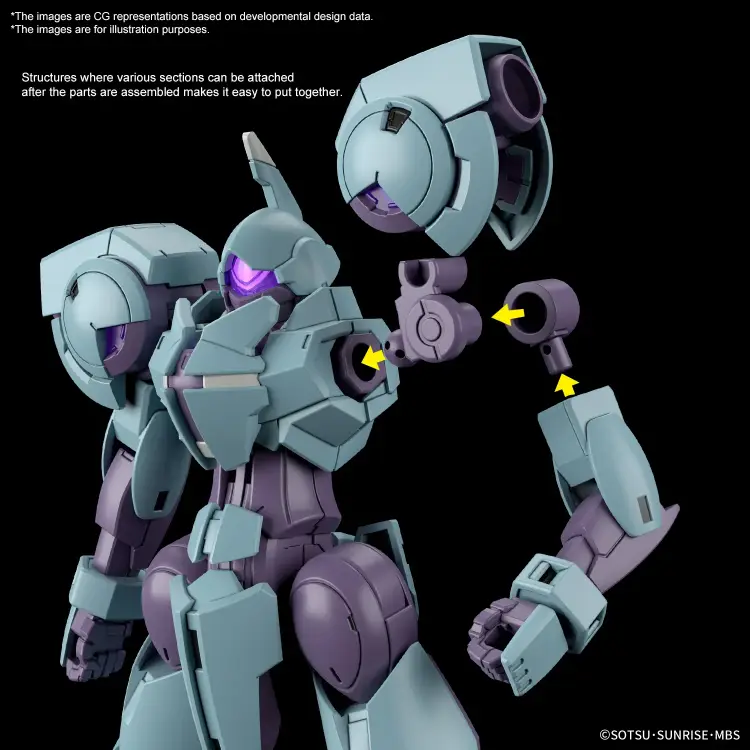 CZAROWNICA Z MERKURY - HG 1/144 Heindree - Zestaw modelarski
