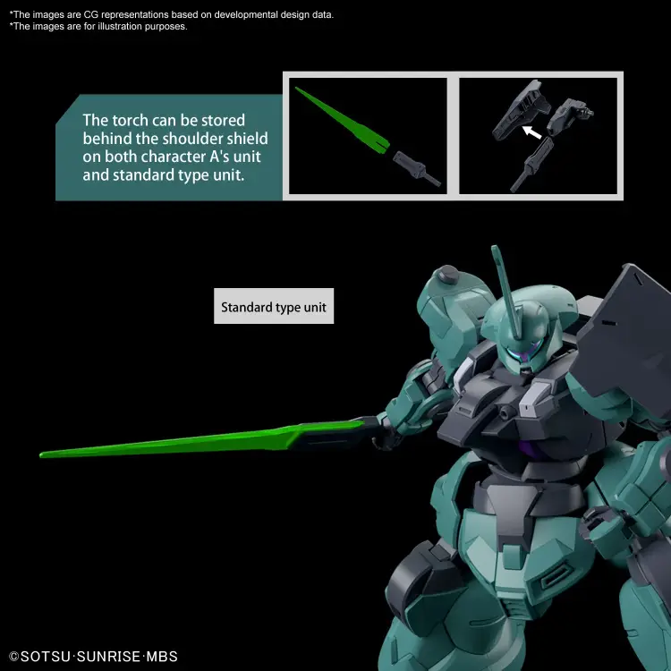 GUNDAM -HG 1/144 Dilanza Standard Type/Charac. Dilanza A - Zestaw modelarski