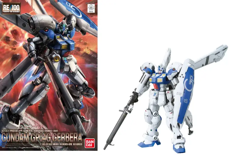 GUNDAM - RE/100 Gundam GP04G Gerbera - Zestaw modelarski