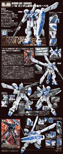 GUNDAM - RE/100 Gundam GP04G Gerbera - Zestaw modelarski
