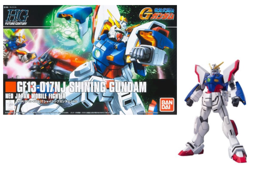 GUNDAM - 1/144 HGUC Shinning Gundam - Zestaw modelarski 13 cm
