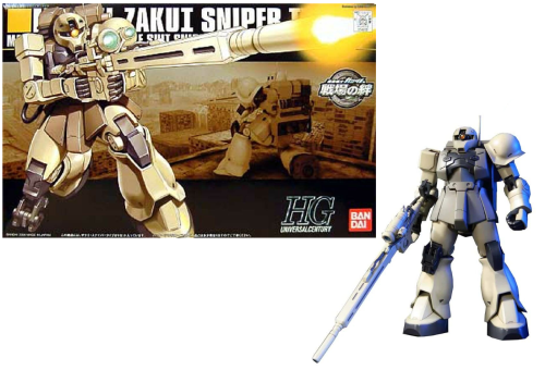 GUNDAM - Zestaw modelarski HGUC 1/144 MS-05L Zaku I typu snajperskiego