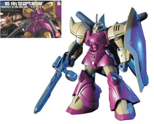 GUNDAM - HGUC 1/144 MS-14Fs Gelgoog Marine Cimagarahau - Zestaw modelarski