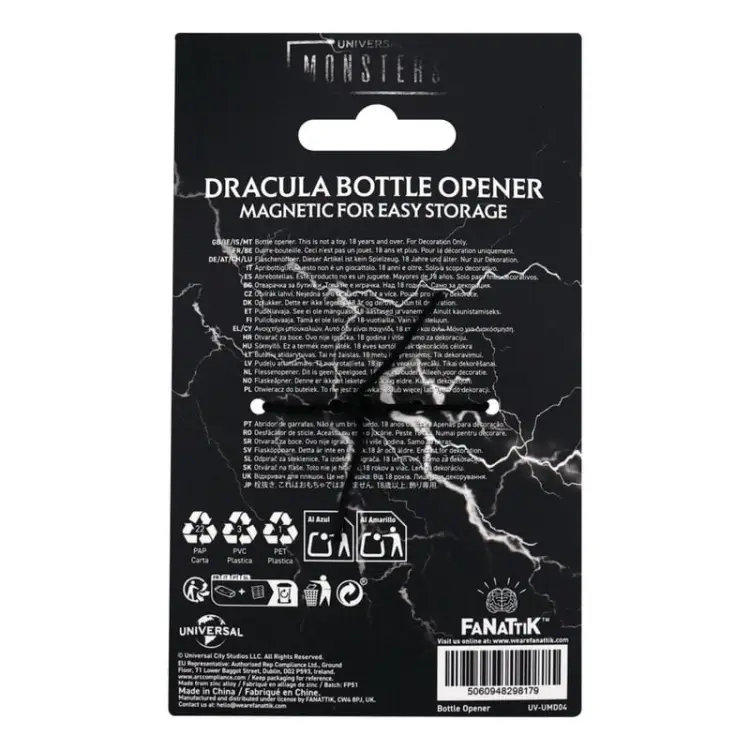 UNIVERSAL MONSTERS - Dracula - Otwieracz do butelek z limitowanej edycji