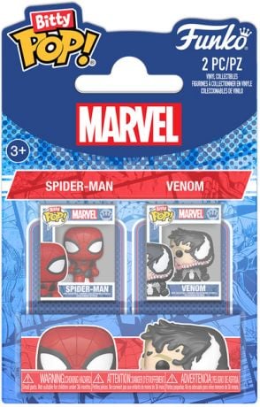 SPIDER-MAN - Bitty Pop 2 Pack 2,5 cm - Spider-Man i Venom