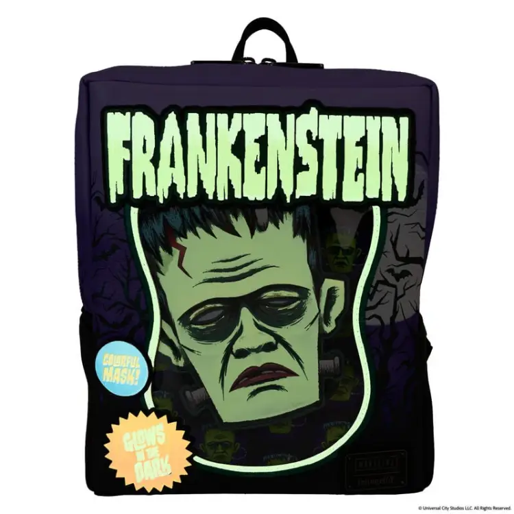 FRANKENSTEIN - Neonowa maska - Mini plecak Loungefly
