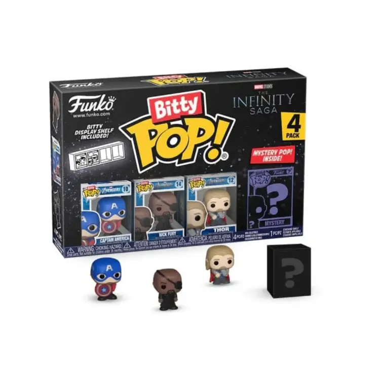 Funko Bitty POP 4pack - Captain America - Nick Fury - Thor - Marvel