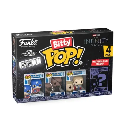 Funko Bitty POP 4pack - Captain America - Nick Fury - Thor - Marvel