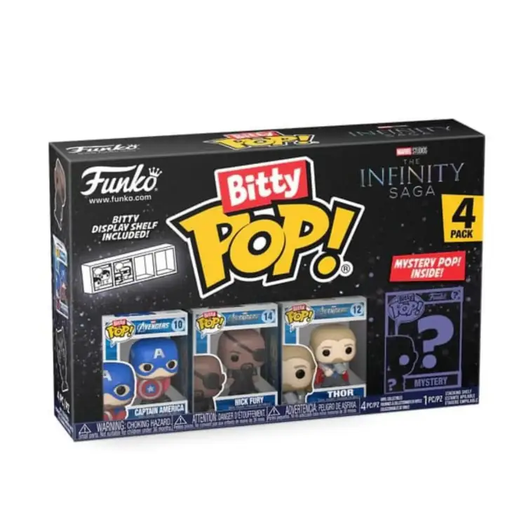 Funko Bitty POP 4pack - Captain America - Nick Fury - Thor - Marvel
