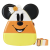 DISNEY - Mickey i Minnie Candy Corn - Torba na ramię LoungeFly